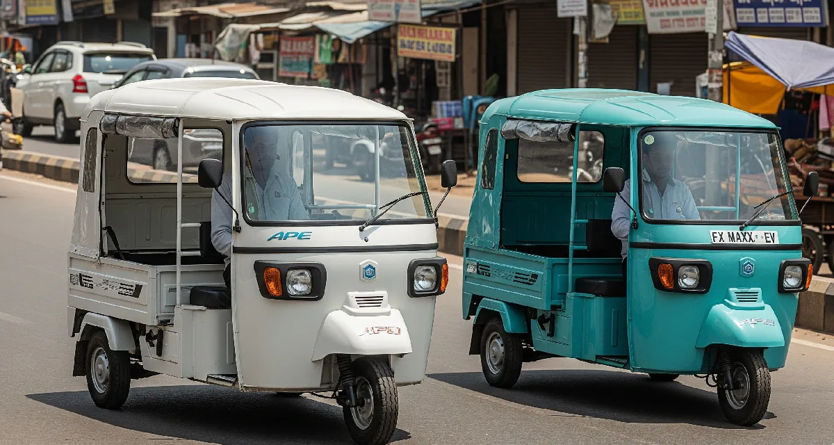 Piaggio Ape E‑City Ultra & FX Maxx EV Three‑Wheelers